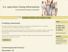 Tablet Screenshot of coopliving.info